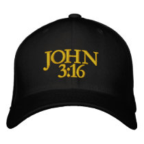 JOHN 3 16 EMBROIDERED HATS