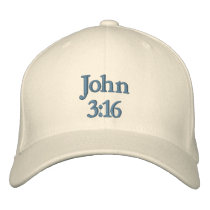 John 3:16 embroidered baseball cap