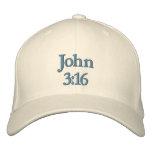 John 3:16 embroidered hats