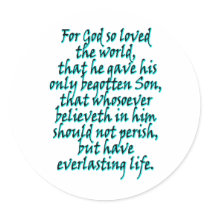 John 3:16 English Sticker