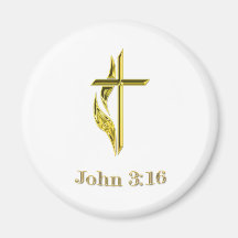 John 3:16 gifts refrigerator magnet