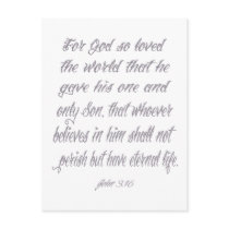 John 3.16 Gris Post Cards