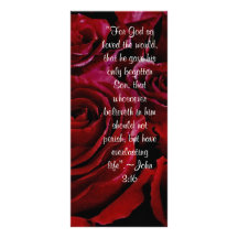 John 3:16 roses rack card
