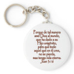 John 3:16 Spanish Key Chain