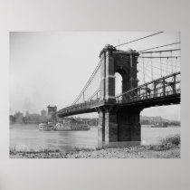 John A. Roebling Suspension Bridge Posters
