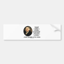 John Adams Facts Are Stubborn Things Evidence Bumper Sticker
