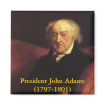 John Adams Square Magnet