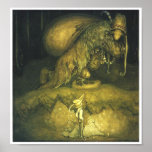 John Bauer Old Man Troll Poster posters