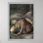 John Bauer Princess Bellas Golden Adventure Print