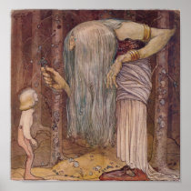John Bauer Troll herb Poster