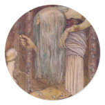 John Bauer TROLL HERB Round Stickers