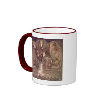John Bauer - Trolls with an abducted princess Coffee Mug