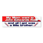 John Edwards Campaign Rally bumper stickers
