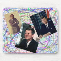 John F. Kennedy Grafitti Mouse Pad