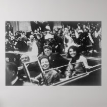 John F. Kennedy motorcade Dallas Texas Nov 22 1963 Posters