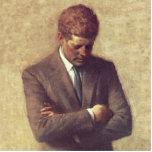 John F Kennedy Official Portrait photo sculptures