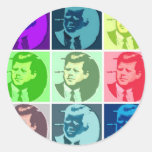 John F Kennedy Round Sticker