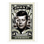John F. Kennedy Vintage Stamp Art Post Card