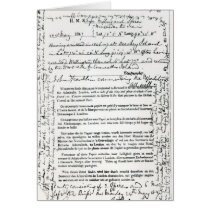John Franklin's Message Greeting Card