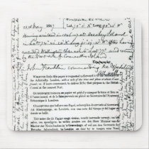 John Franklin's Message Mousepad