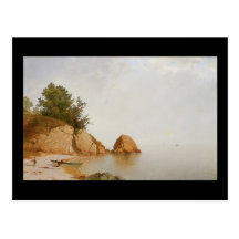John Frederick Kensett Beach At Beverly Post Cards