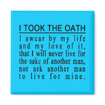 John Galt Oath magnet