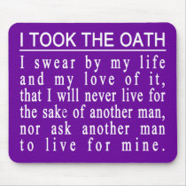 John Galt Oath mousepad