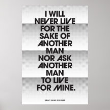 John Galt's Pledge Dot Pattern Posters