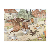 John Gilpin ridings though the village Postcards