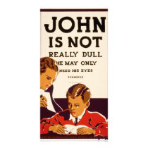 John is not really dull custom photo card