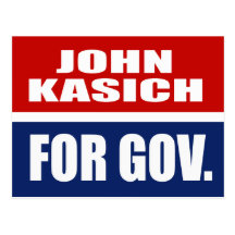 JOHN KASICH FOR GOVERNOR POSTCARD