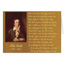 John Keats Fears Greeting Cards