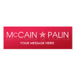 John McCain * Sarah Palin business cards