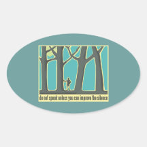 John Muir Quote Oval Sticker