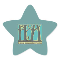 John Muir Quote Star Sticker
