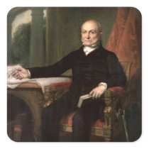 John Quincy Adams Square Stickers