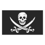 John Rackham (Calico Jack) Pirate Flag Jolly Roger stickers