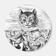 John Tenniel Cheshire Cat from Alice in Wonderland Refrigerator Magnet