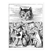 John Tenniel Cheshire Cat from Alice in Wonderland Post Card