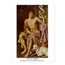 John The Baptist By Bartolome Gonzalez Y Serrano Post Card