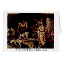 John The Baptist By Giovanni Battista Tiepolo Card