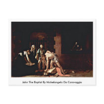 John The Baptist By Michelangelo Da Caravaggio Post Card
