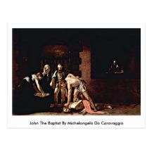 John The Baptist By Michelangelo Da Caravaggio Post Card