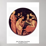 John The Baptist Tondo-Birth By Jacopo Pontormo posters