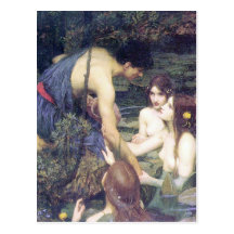 John William Waterhouse - Hylas and the Nymphs Post Card