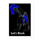Johnny's Rock Star reversed colour Post Card