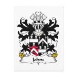 Johns Family Crest postcards