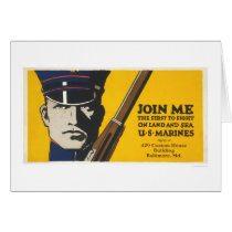 Join me - U.S. Marines Greeting Card