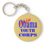 Join Obama Youth Corps Key Chain keychains