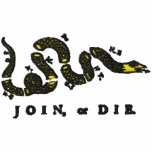Join or Die Embroidered Shirt embroidered shirts